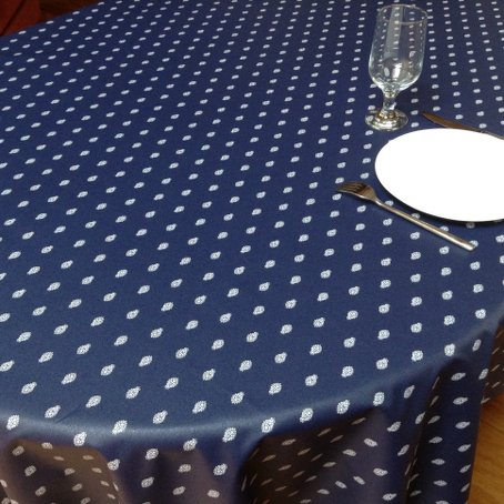 navy blue provencal tablecloth