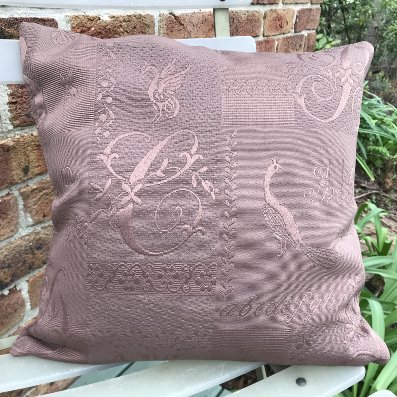 brown quilted pillow cover