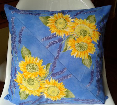 french cushion blue