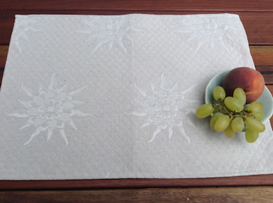 pique quilted placemat