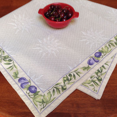 pique quilted card table cover